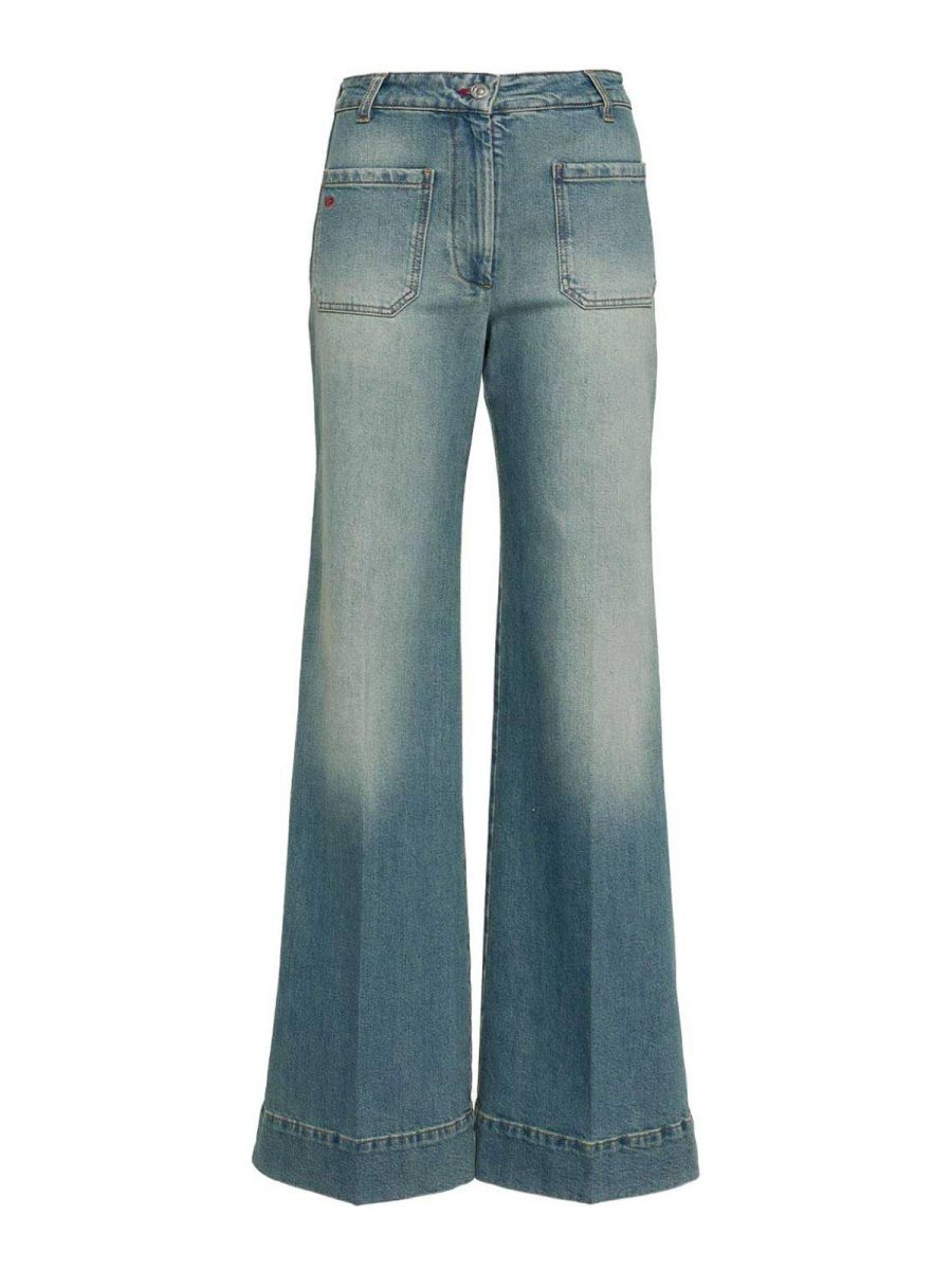 Victoria Beckham Jean Bootcut - Bleu