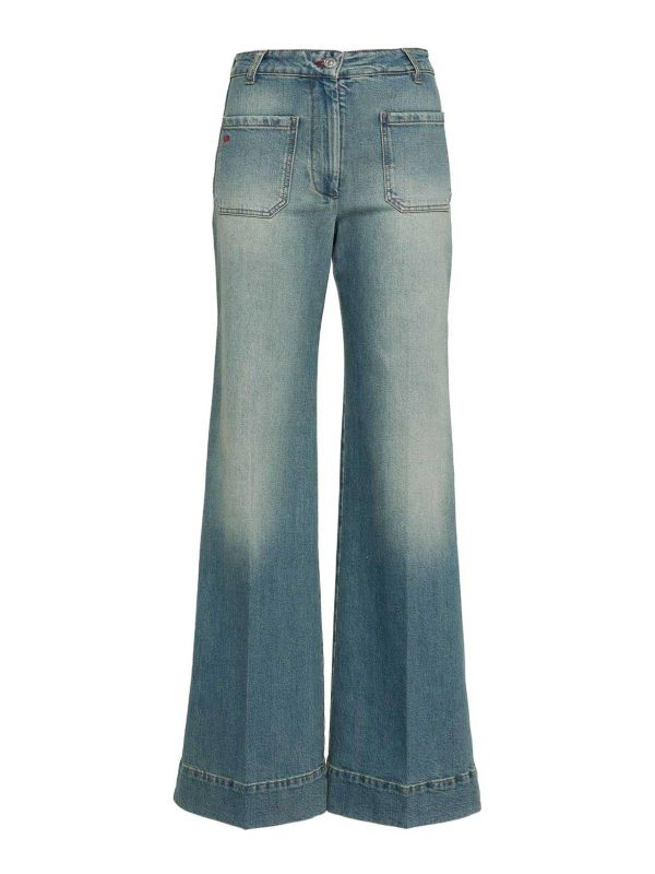 Victoria Beckham Jean Bootcut - Bleu