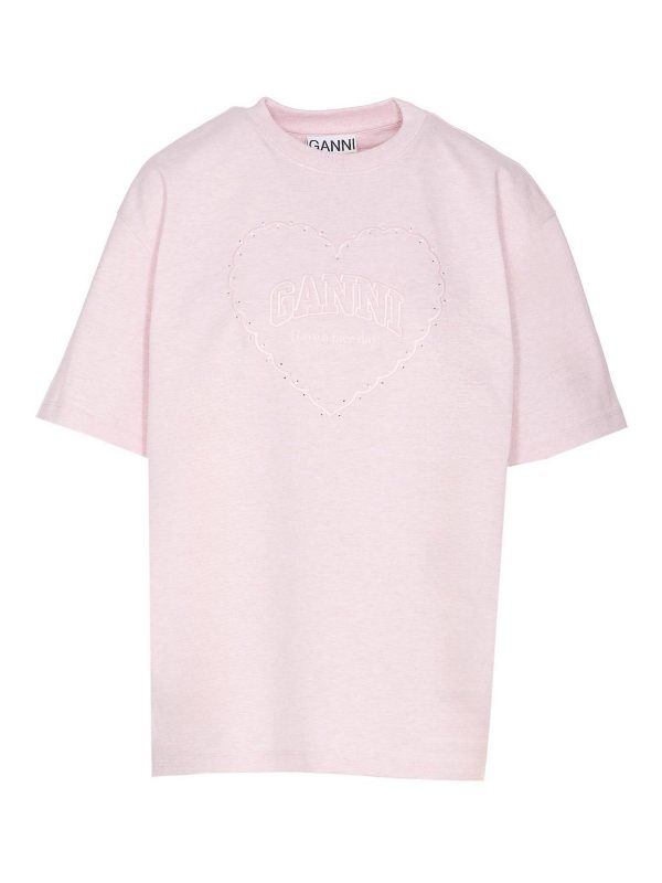 Ganni T-Shirt - Couleur Chair