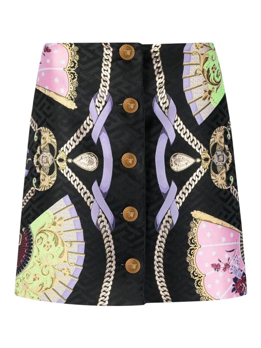 Versace Mini Jupe - Multicolore