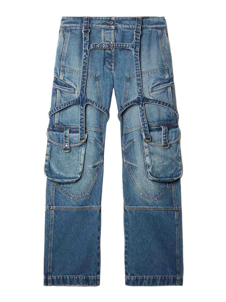 Off-White Jean Bootcut - Bleu