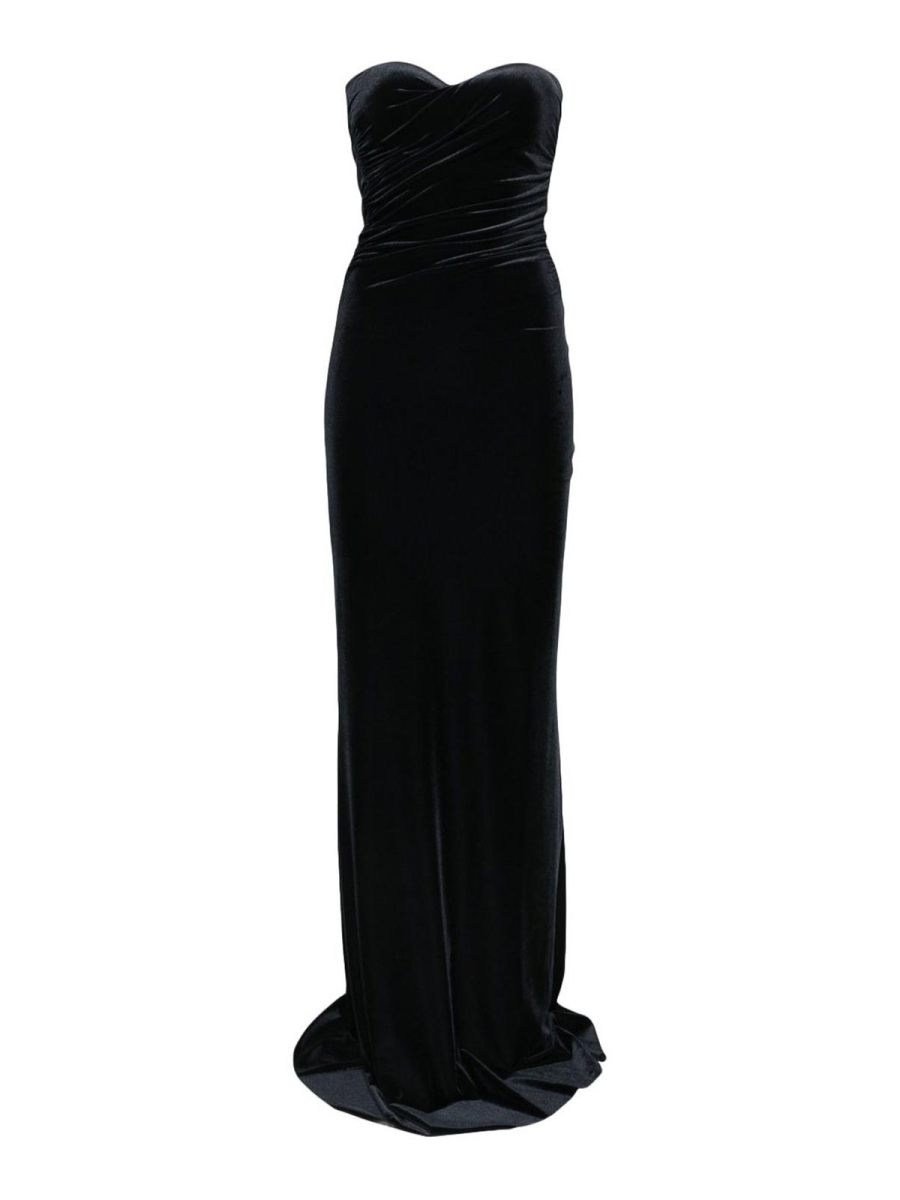 Amazuìn Maxi Robe - Julien Velvet Jet Black