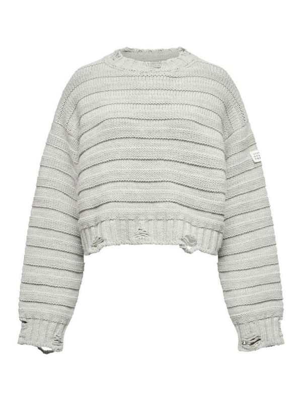 MM6 Maison Margiela Pull Col Bateau - Noir