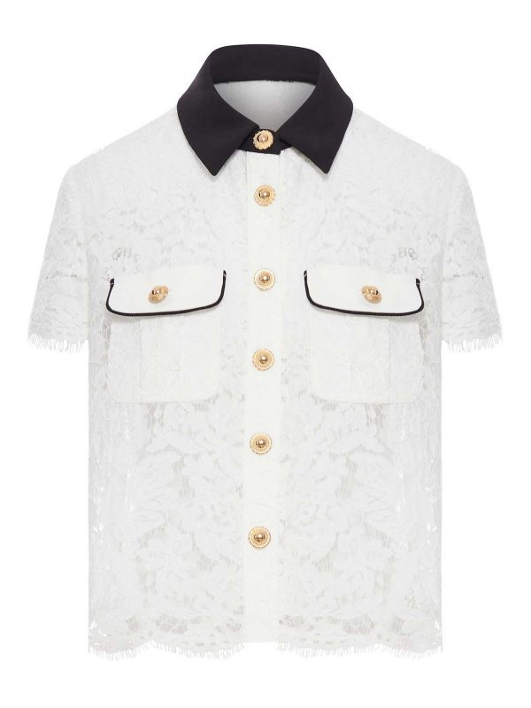 Self Portrait Top - Blanc