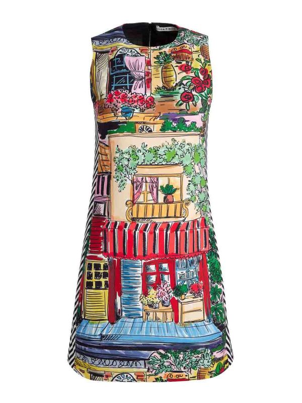 Alice+Olivia Robe Courte - Multicolore