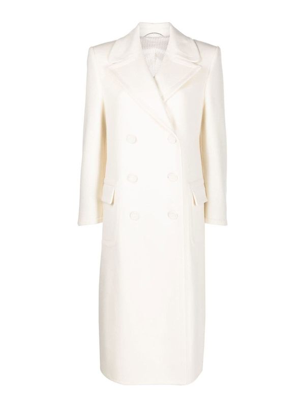 Ermanno Scervino Manteau Long - Blanc