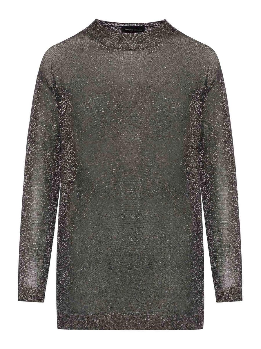 Roberto Collina Pull Col Rond - Noir