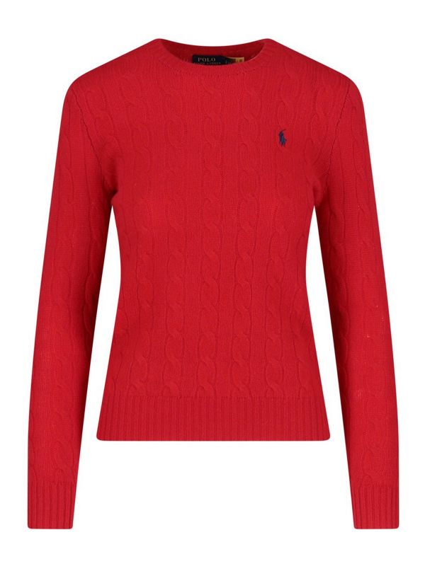 Polo Ralph Lauren Pull Col Rond - Rouge