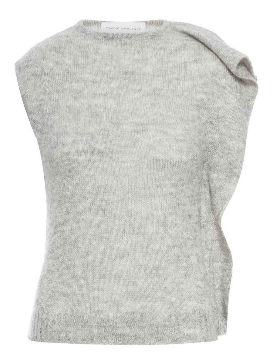 Niccolò Pasqualetti Pull Col Rond - Gris