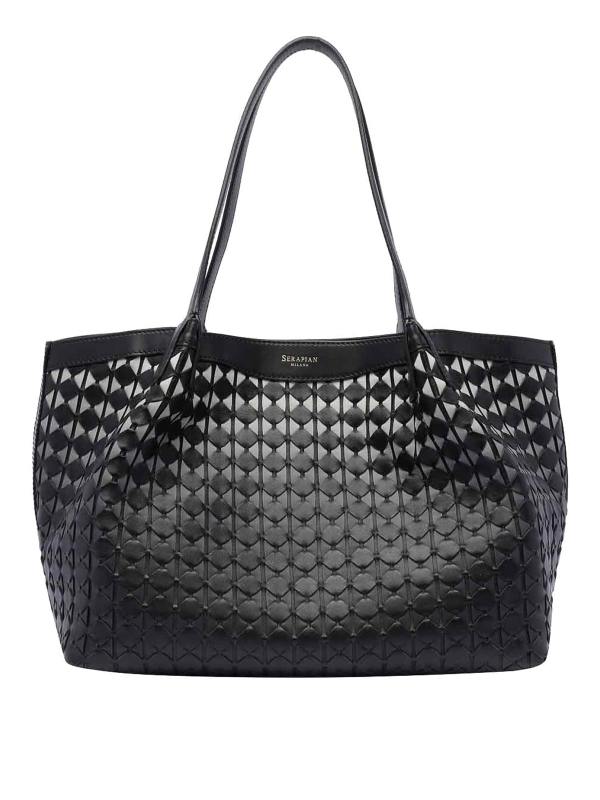 Serapian Sac Cabas - Noir