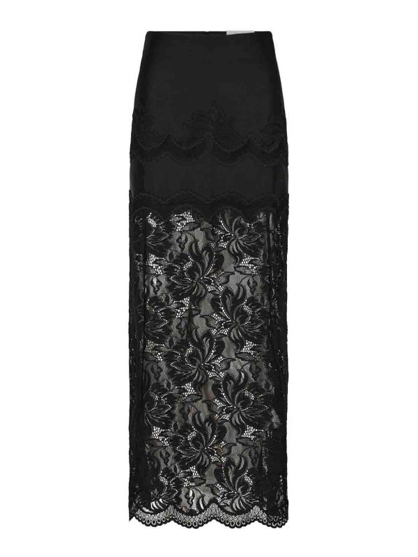 Rabanne Jupe Longue - Noir
