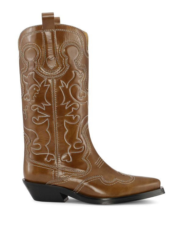 Ganni Bottes - Marron