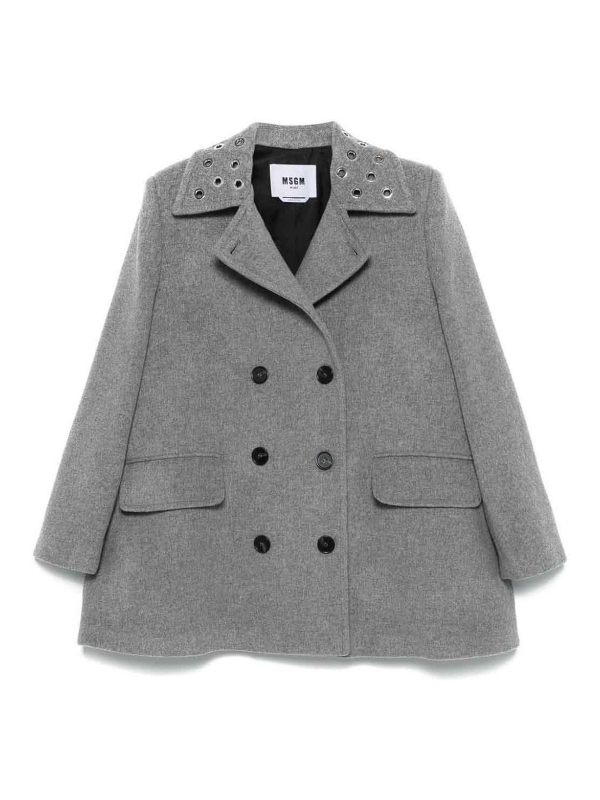 M. S.G. M. Manteau Court - Gris