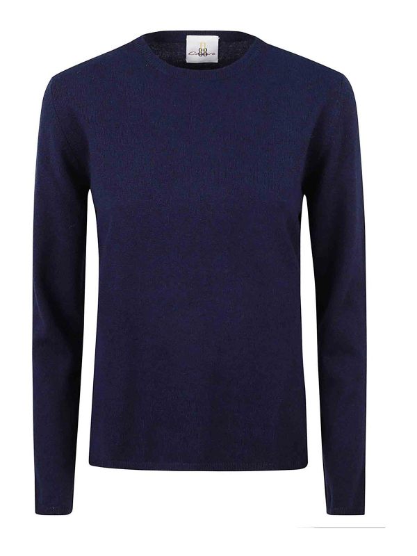 Eleven88 Pull Col Rond - Bleu