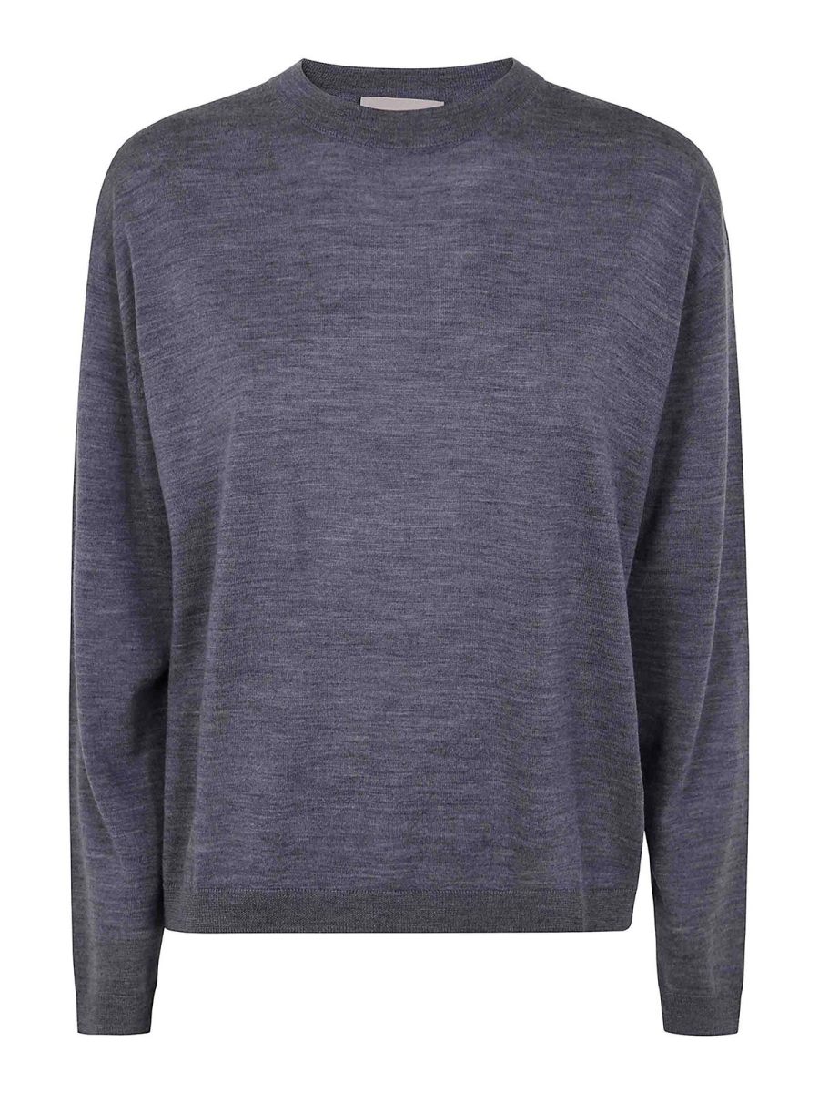 Semicouture Pull Col Rond - Gris