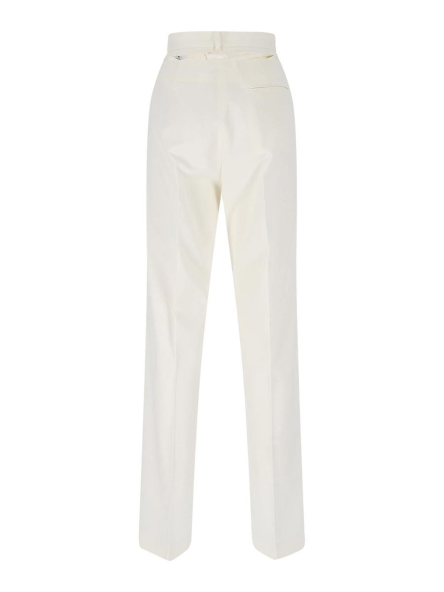 MM6 Maison Margiela Pantalons Décontractés - Blanc