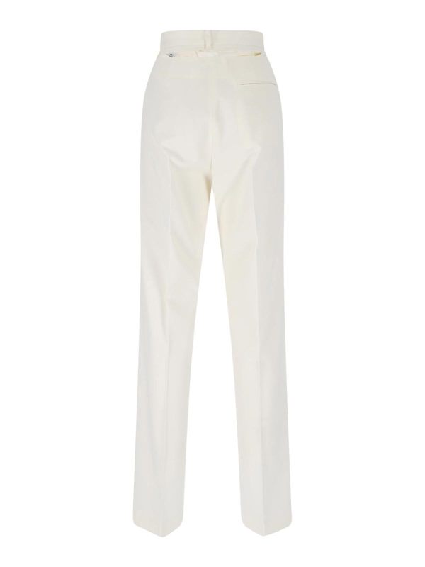 MM6 Maison Margiela Pantalons Décontractés - Blanc