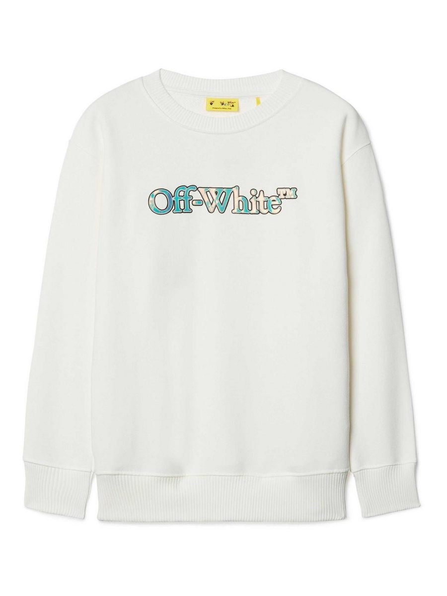 Off-White Pull Col Rond - Blanc
