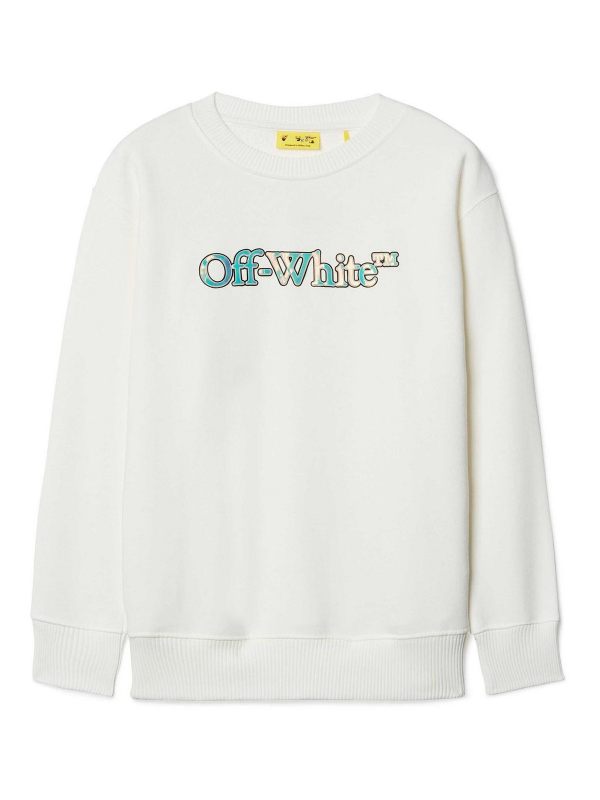 Off-White Pull Col Rond - Blanc
