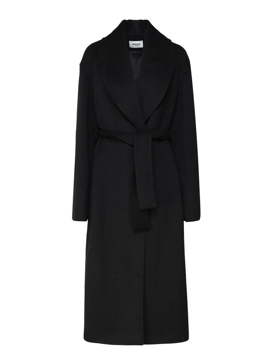 Mariuccia Manteau Court - Noir