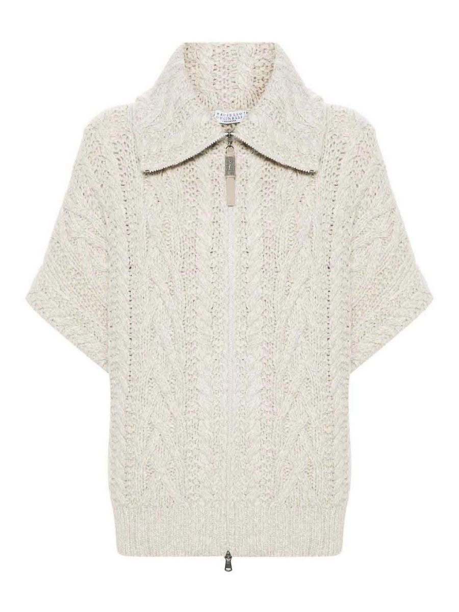 Brunello Cucinelli Cardigan - Blanc