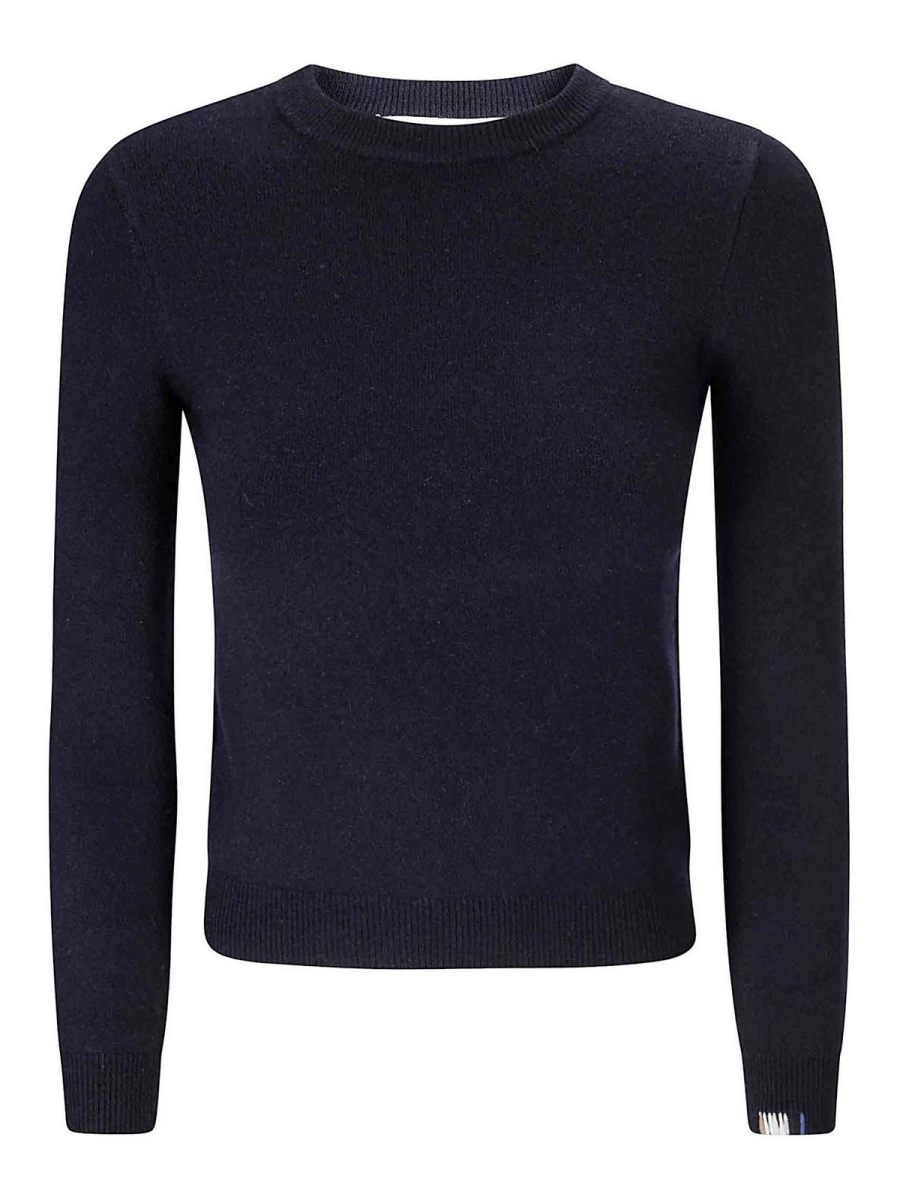 Extreme Cashmere Pull Col Rond - Bleu Foncé