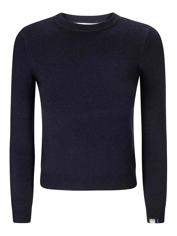 Extreme Cashmere Pull Col Rond - Bleu Foncé