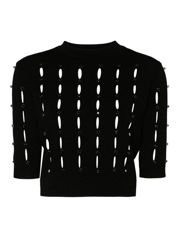 Liu Jo Pull Col Rond - Noir