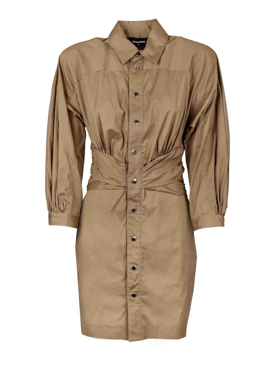 Dsquared2 Maxi Robe - Marron