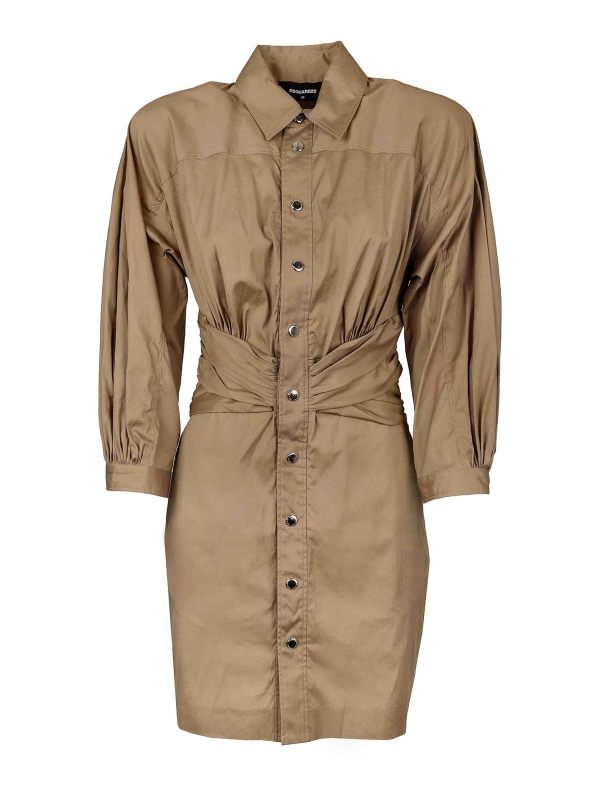 Dsquared2 Maxi Robe - Marron