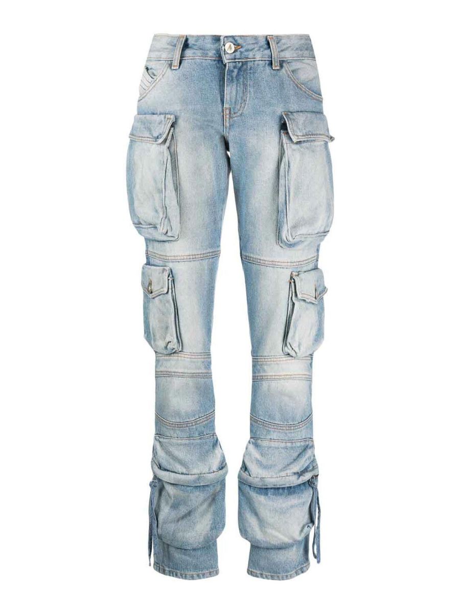 The Attico Jean Bootcut - Bleu