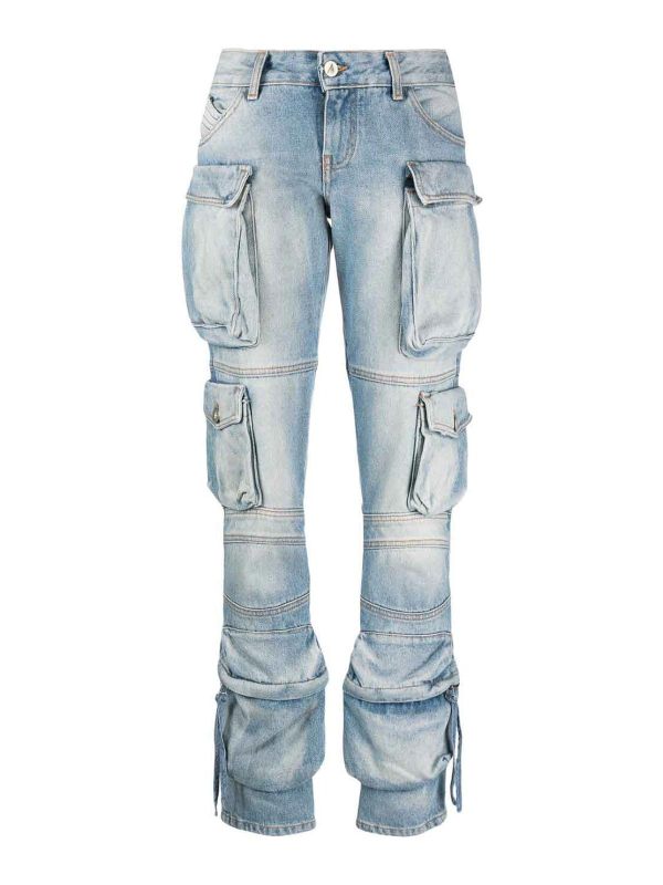 The Attico Jean Bootcut - Bleu