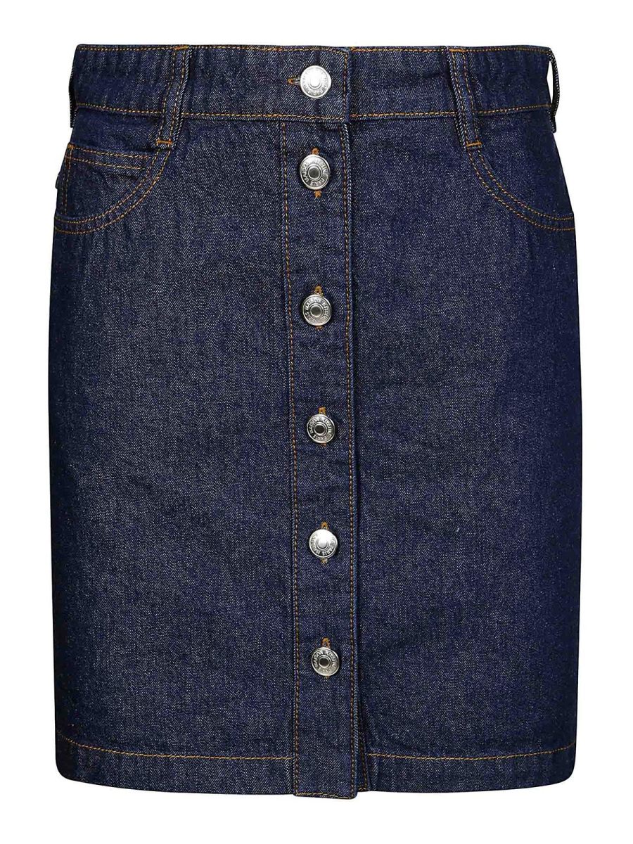 Maison Kitsuné Mini Jupe - Bleu