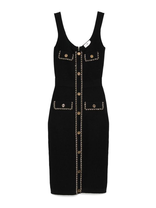 Elisabetta Franchi Robe Au Genou - Noir