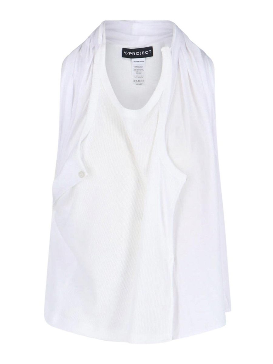 Y/Project Top - Blanc