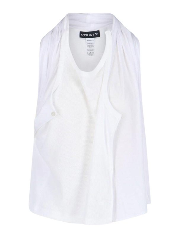 Y/Project Top - Blanc