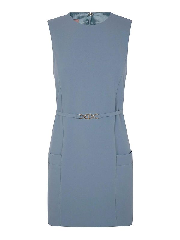 Twinset Robe Courte - Bleu