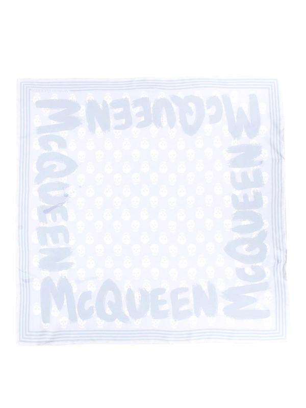 Alexander Mcqueen Écharpe - Bleu Clair