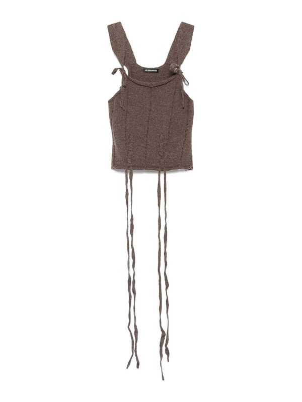 Ann Demeulemeester Top - Marron