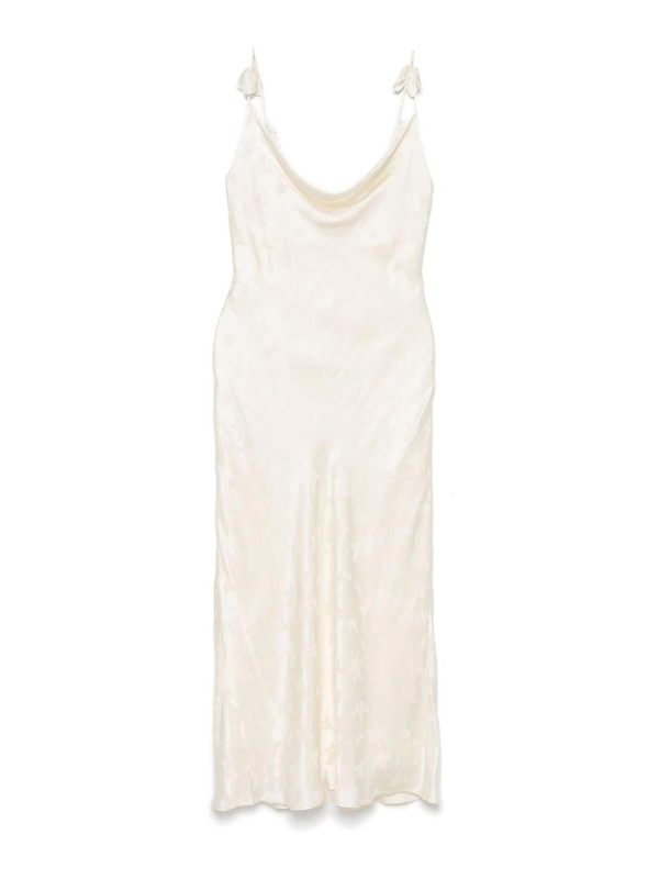 Rotate Birger Christensen Robe Au Genou - Blanc