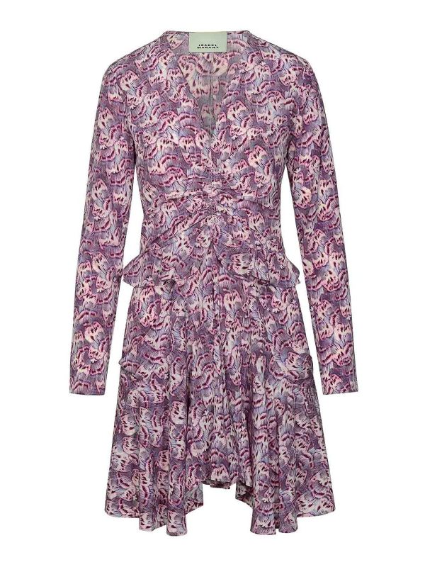Isabel Marant Robe Au Genou - Violet