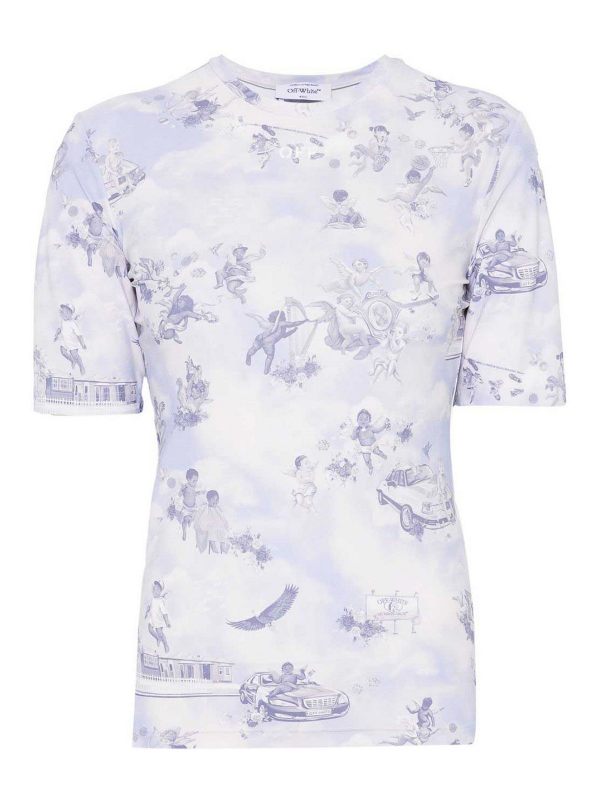 Off-White T-Shirt - Bleu Clair