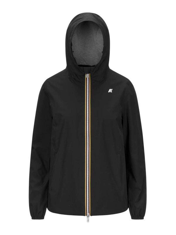 k-way Manteau Au Genou - Noir