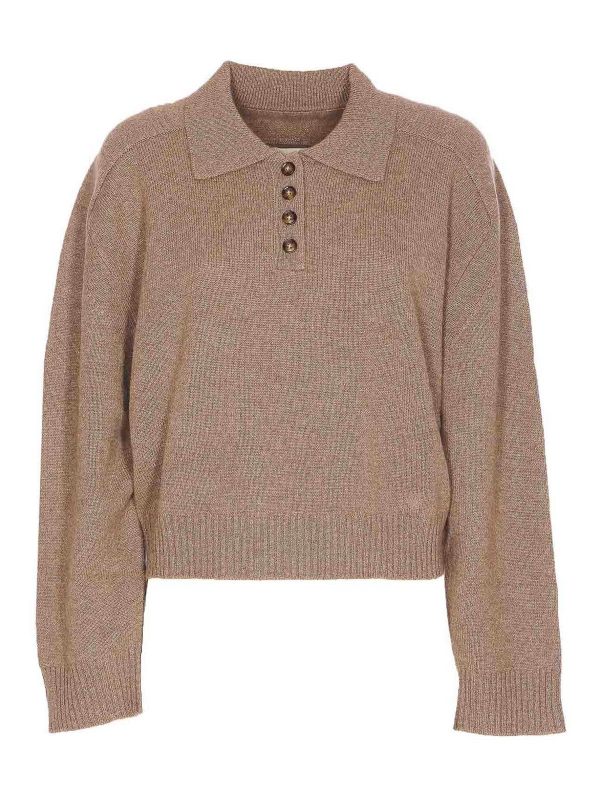 Loulou Studio Pull Col Rond - Beige
