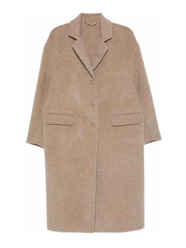 Ermanno Scervino Manteau Court - Gris