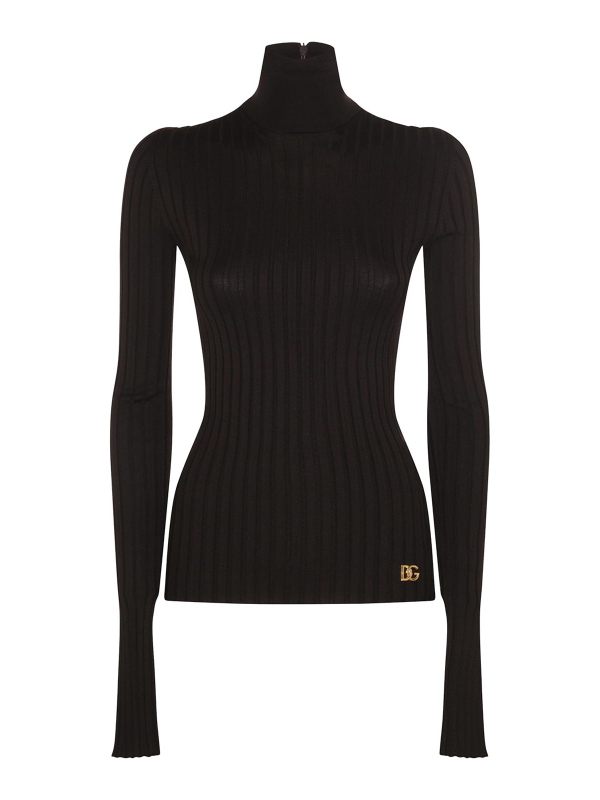 Dolce & Gabbana Pull Col Roulé - Marron Foncé