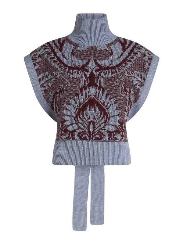 Etro Pull Col Roulé - Bleu