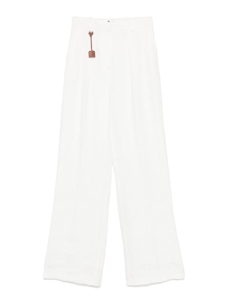 Elisabetta Franchi Pantalons Décontractés - Blanc