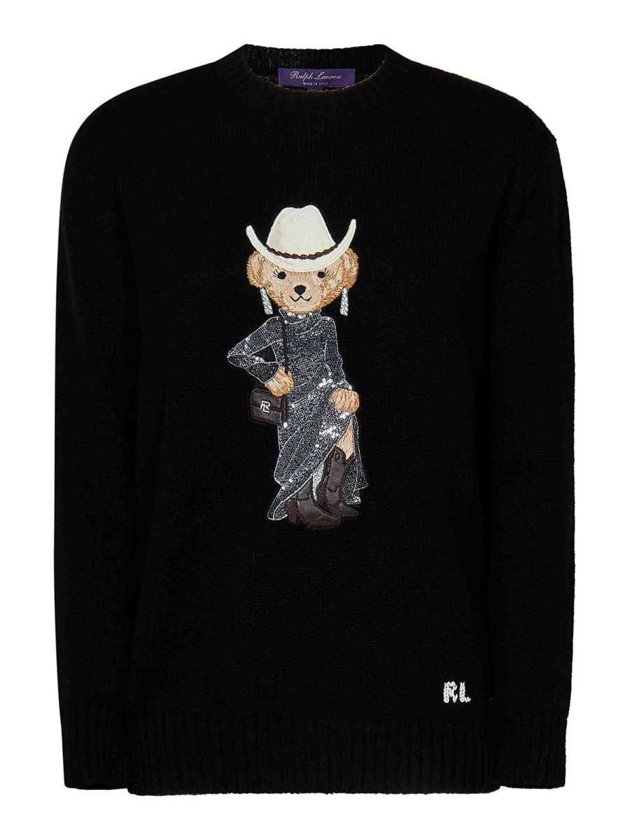Ralph Lauren Pull Col Rond - Noir
