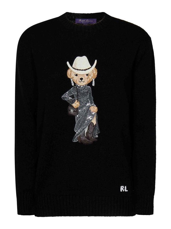 Ralph Lauren Pull Col Rond - Noir